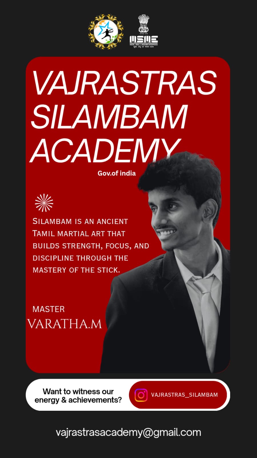 Silambam training session